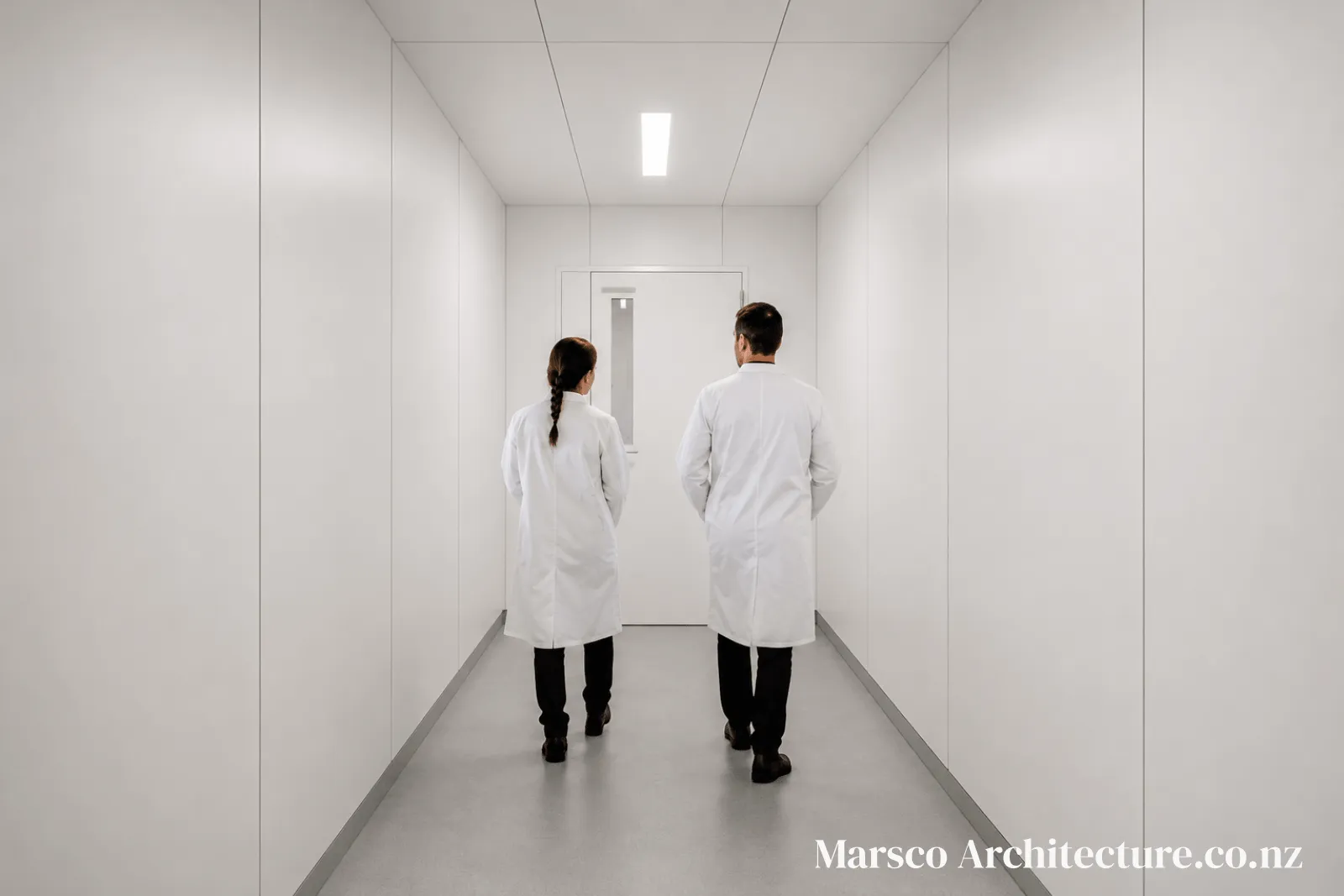 Industrial insulated panel quarantine facility laboratory interior Mount Albert Auckland, Marsco Architecture